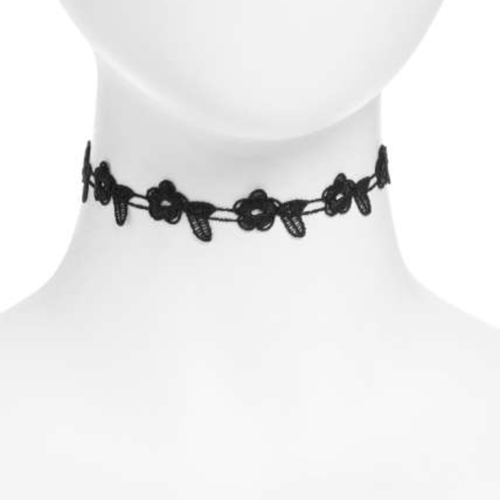 BP Boho Floral Crochet & Choker Necklace